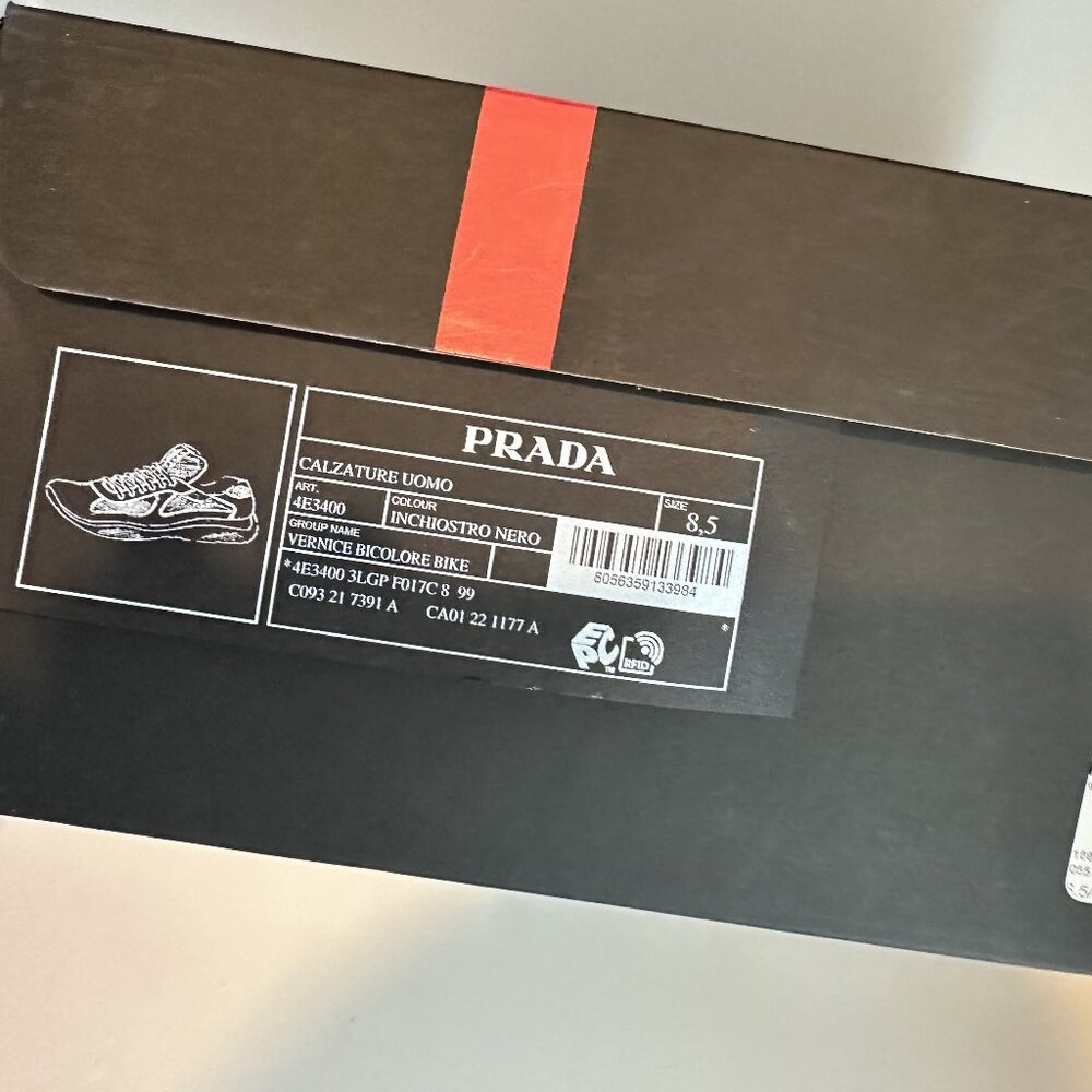 Blue and Black Prada Sneakers Size 8.5 Men - Picture 4 of 4